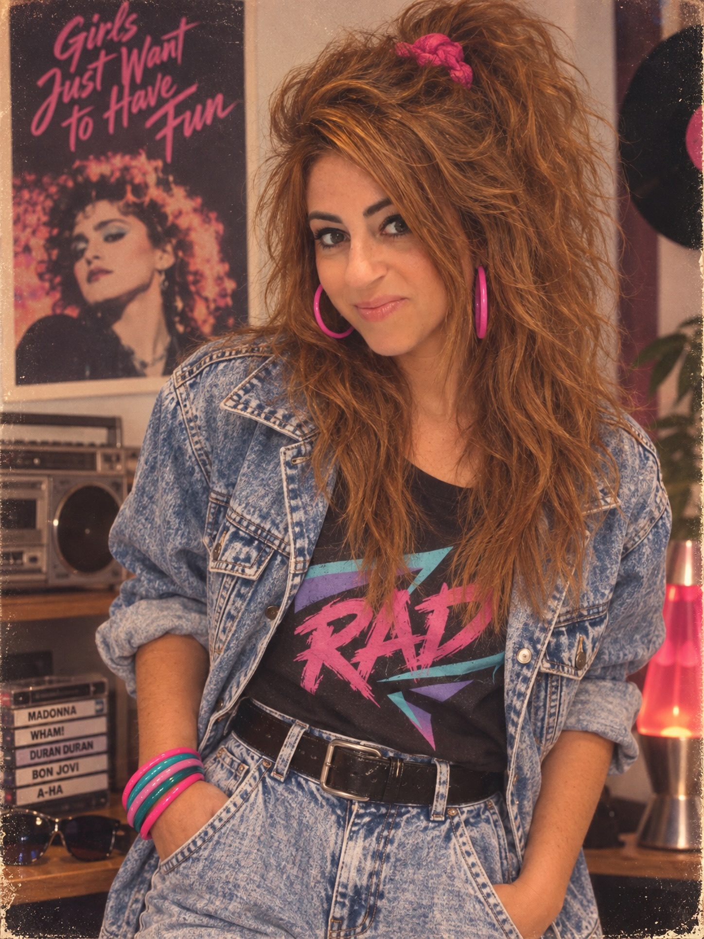 Decided to change my look - 80s vibes 👌🏻😎