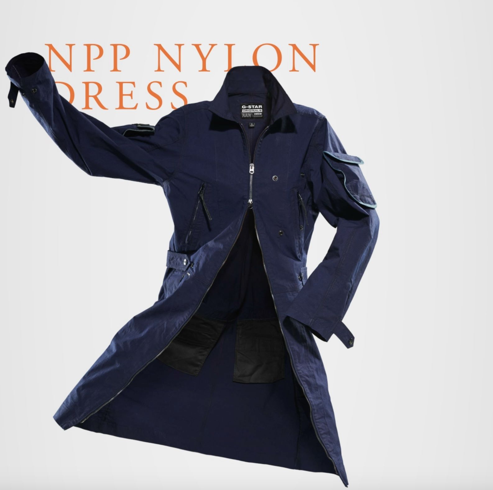 G-Star Raw - Womens E Npp Nylon Dress | E NPP Denim Trench gstar raw |