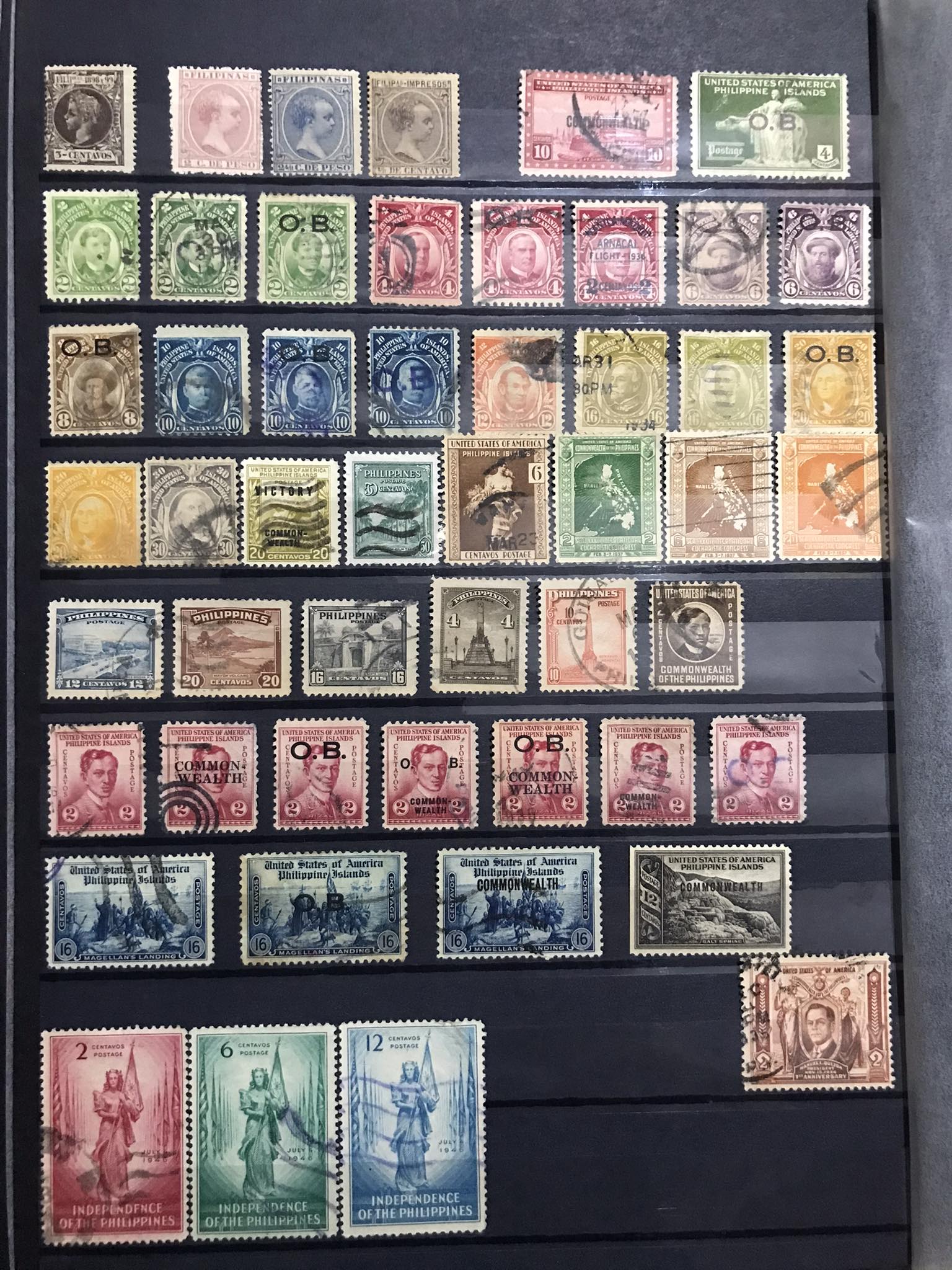 What are these vintage Philippines stamps?