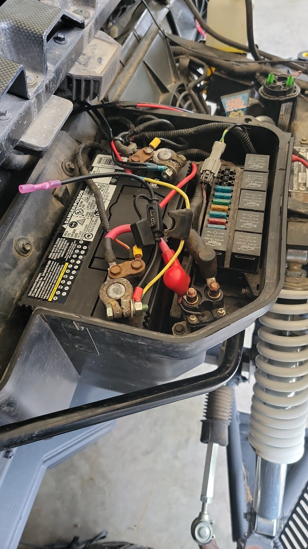 2014 Dominator X4 battery and fuse block covers for sale