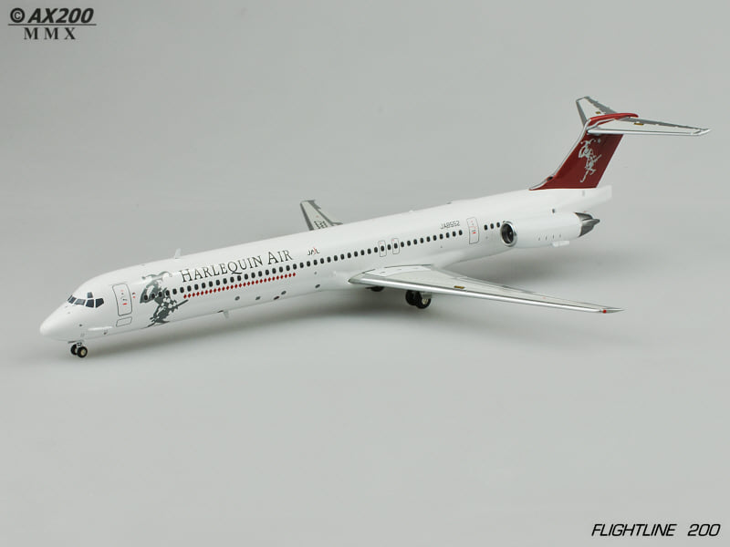 航空機・ヘリコプター 1/200 MD-81 HARLEQUIN AIR Harlequin Air MD-81 model by JC Wings