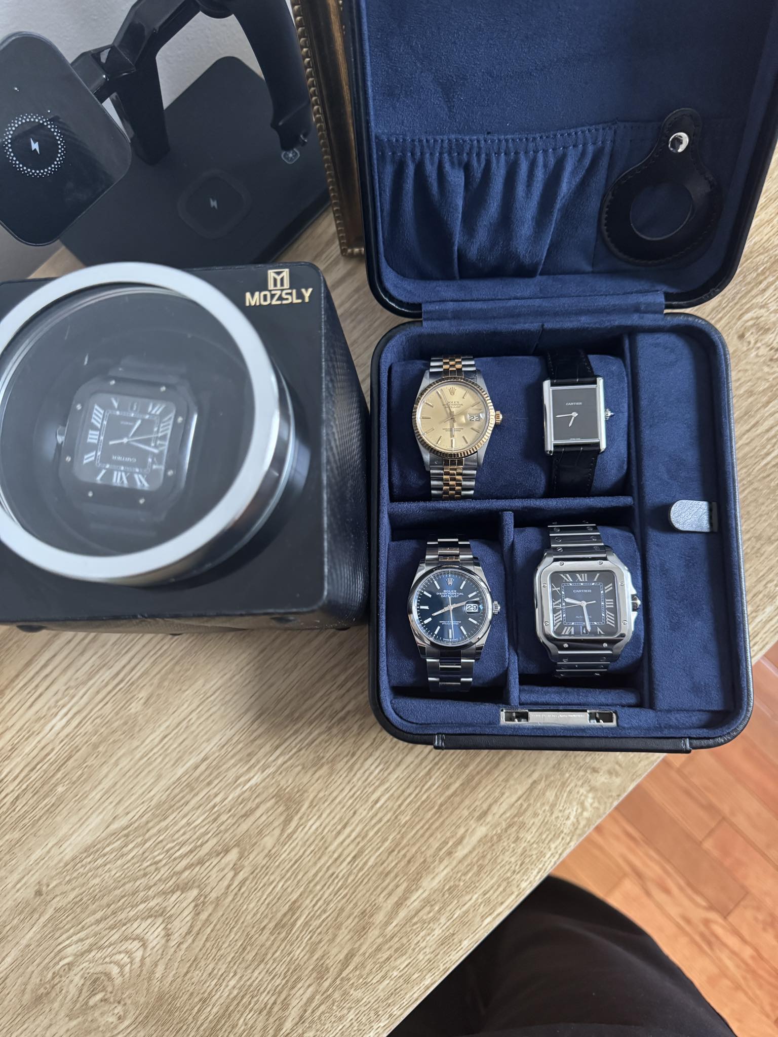 rolex and cartier watch collection