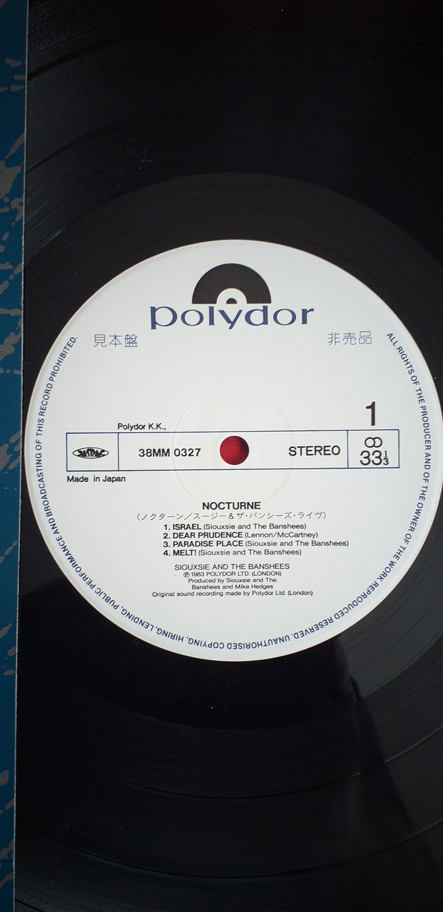 Siouxsie & The Banshees - Nocturne 1983 Japanese White Label DLP G