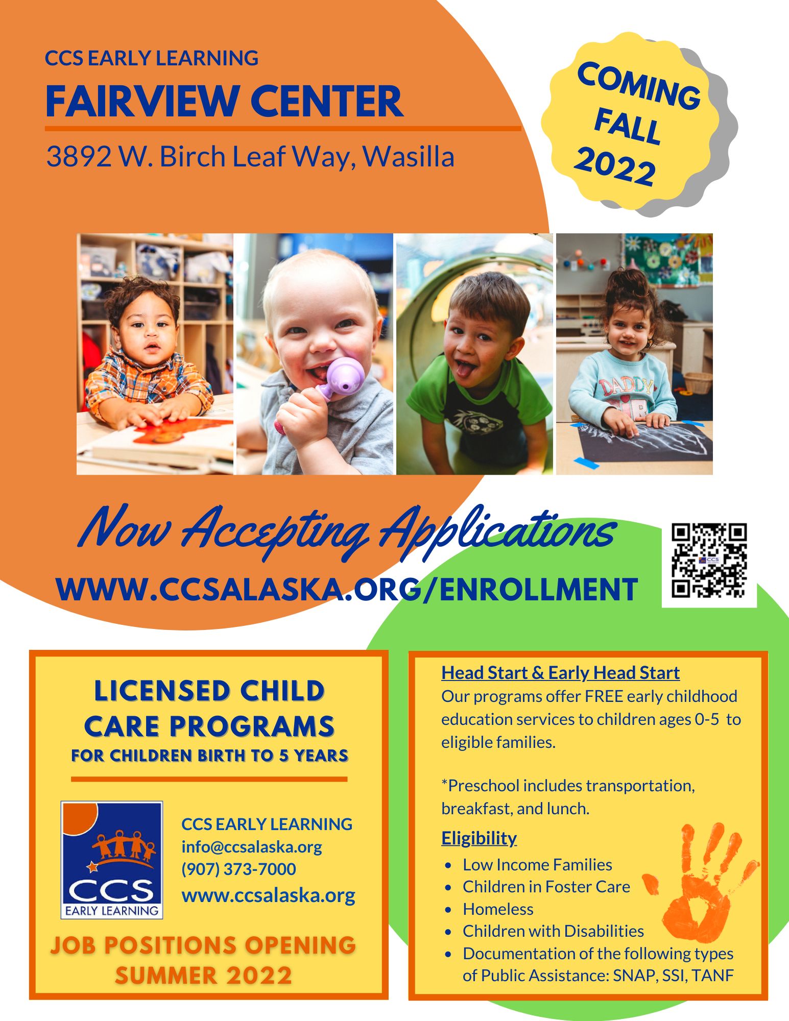 CCS Early Learning - We are excited to announce our new FAIRVIEW CENTER ...