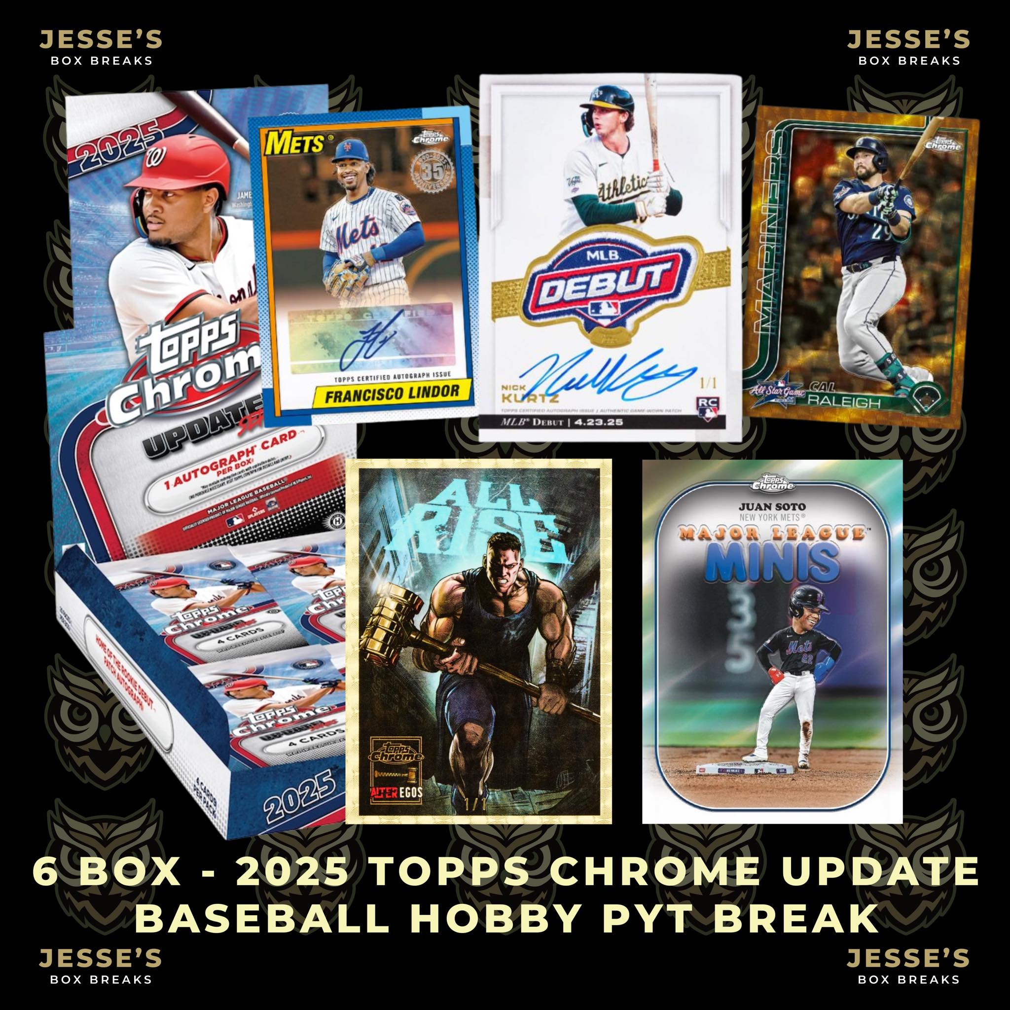 2025 topps chrome update baseball hobby box break