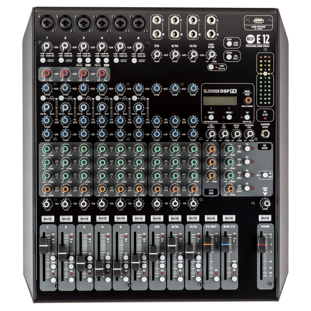 Model No EFX 12 Mixer 12 Channel 12 mic input 1 AUX Port 3 band EQ✨