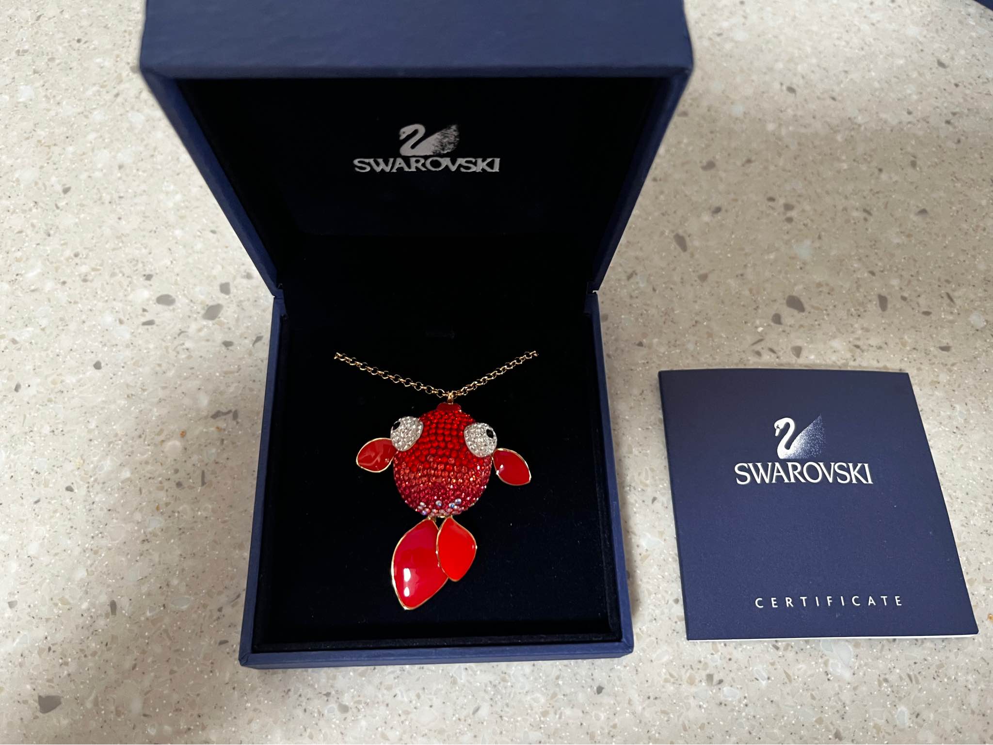 Swarovski koi fish crystal necklace - Necklaces - Perth, Western ...