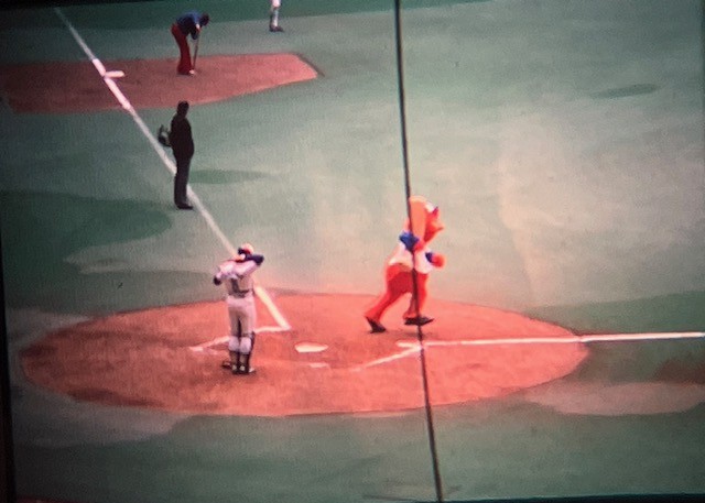 Youppi while playing for the Montreal Expos in 1986.