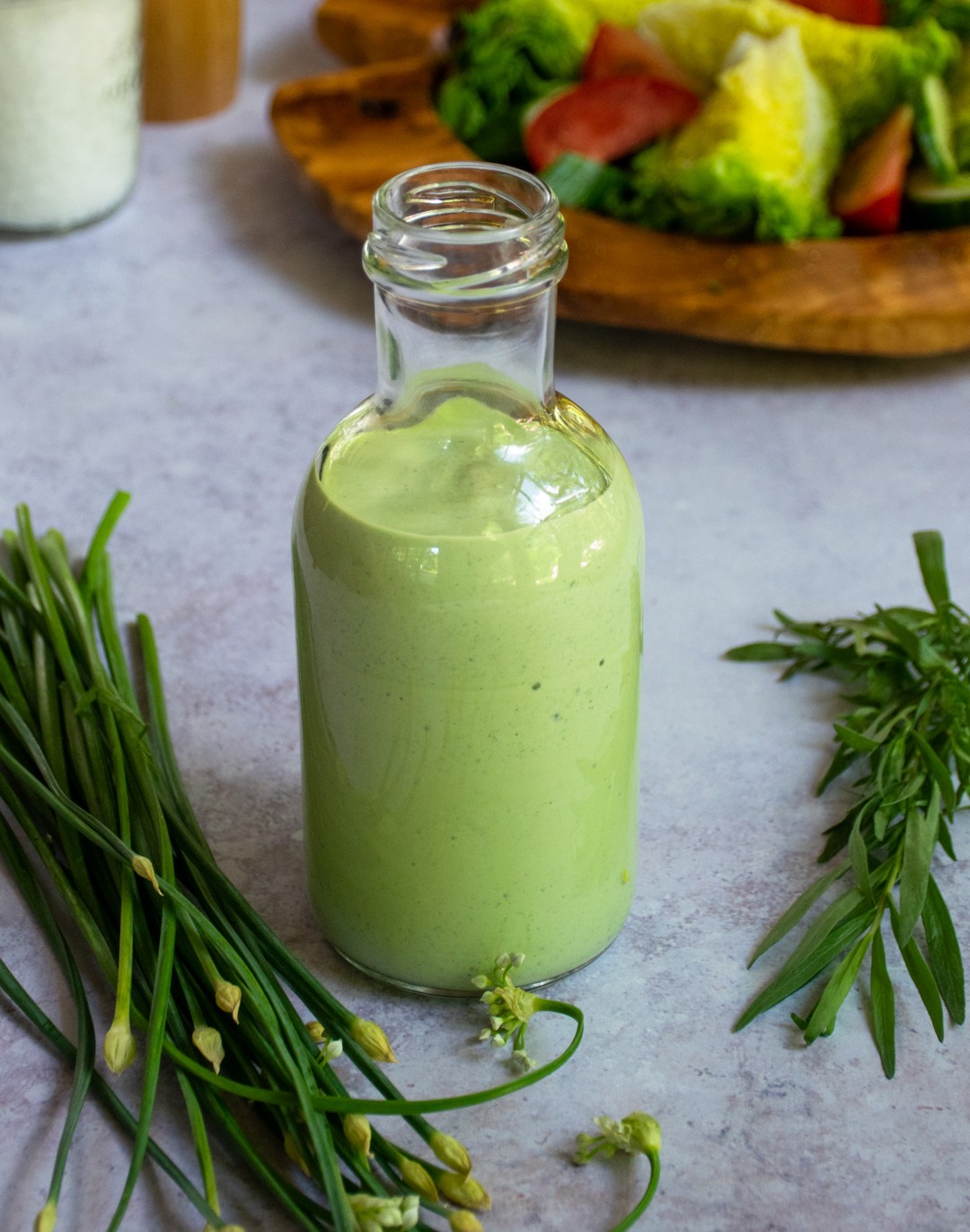 What is a good house dressing recipe for greens in Cortlandt Manor, NY?