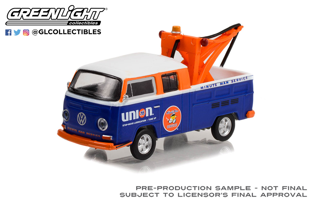 Greenlight 1/64 - Volkswagen T2 Double Cab 1976 - Modèle Rouge - V-Dub Series 10 - Neuf