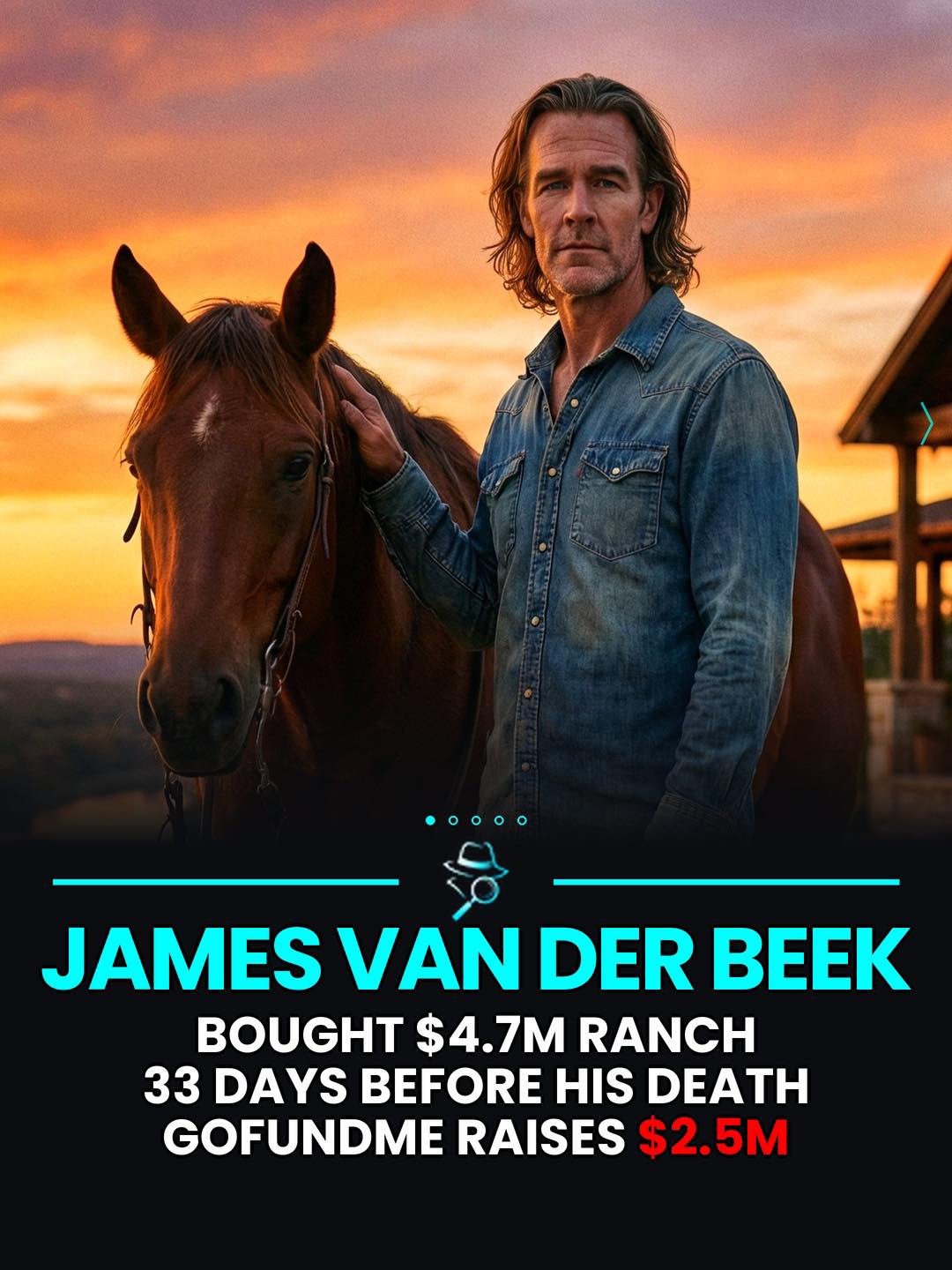 Inspector Story - James Van Der Beek quietly bought the... | Facebook