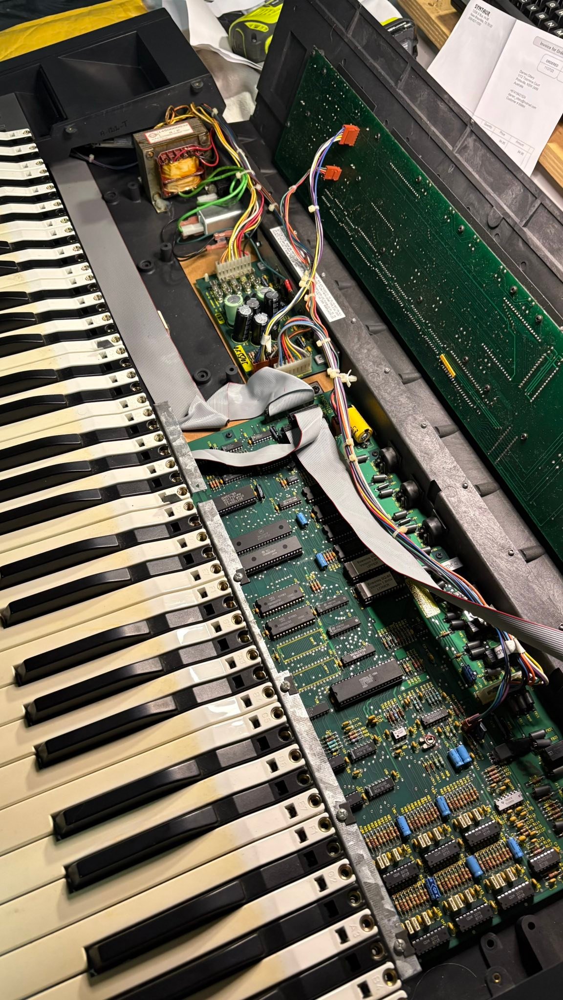 Replacing keyboard rubbers on 1988 Ensoniq SQ80 synth