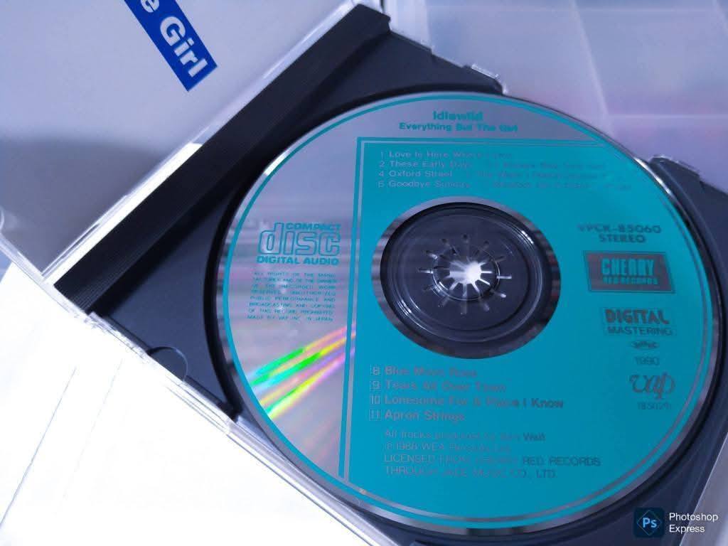 Everything But The Girl ‎- Idlewild CD $50 Japan 1990 側紙面上方少