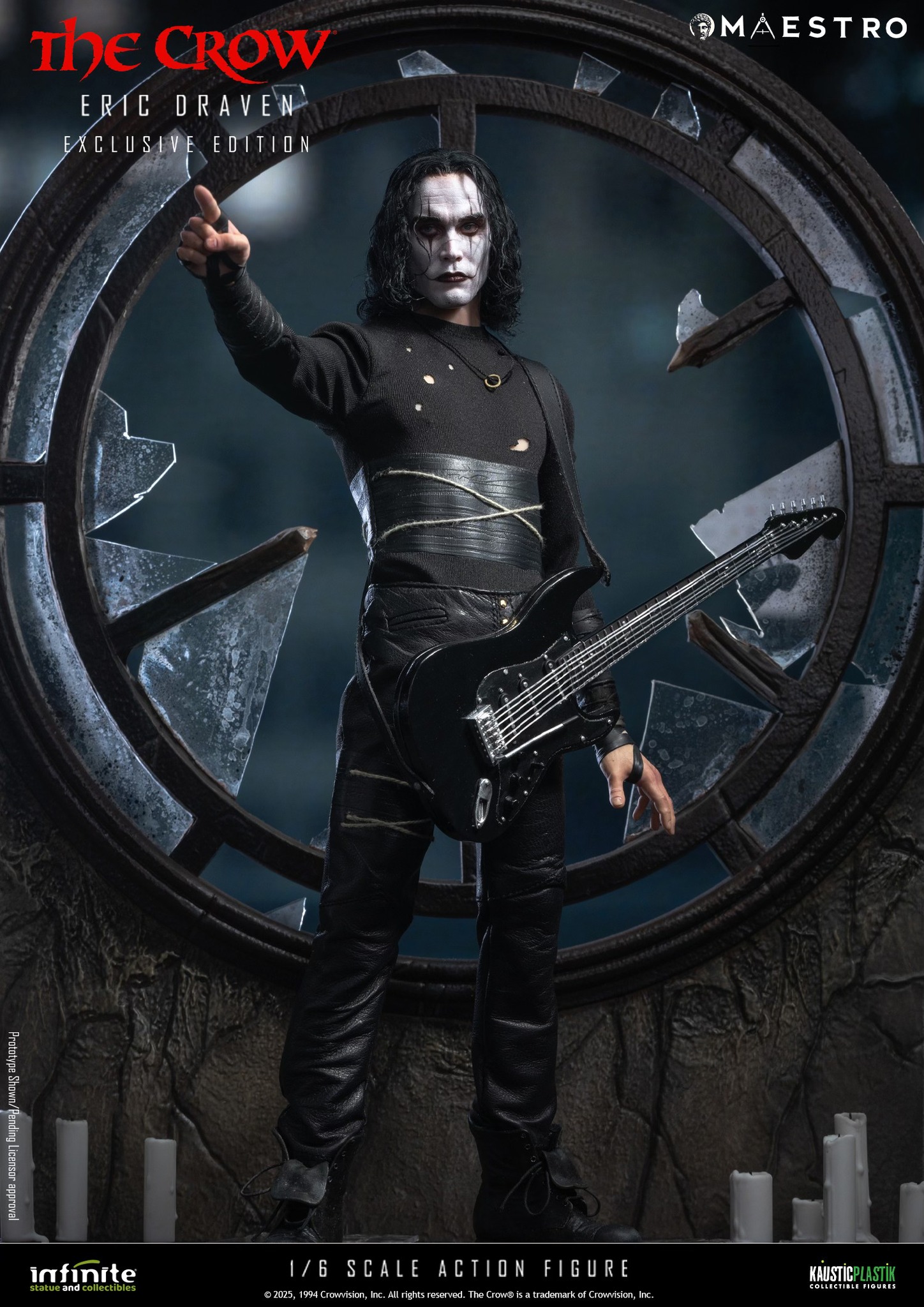 🖤 IT'S OFFICIALLY HERE! THE CROW ERIC DRAVEN - PVC FIGURE 1/10