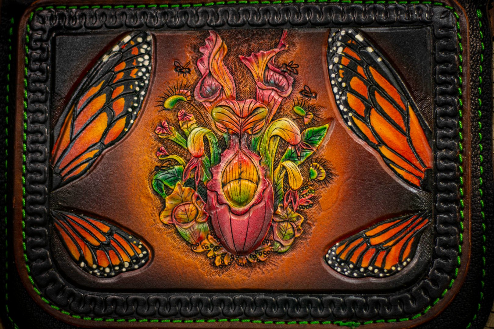 ? ??????? Sculptor X Ed Hardy Cross Leather Strap Wallet 