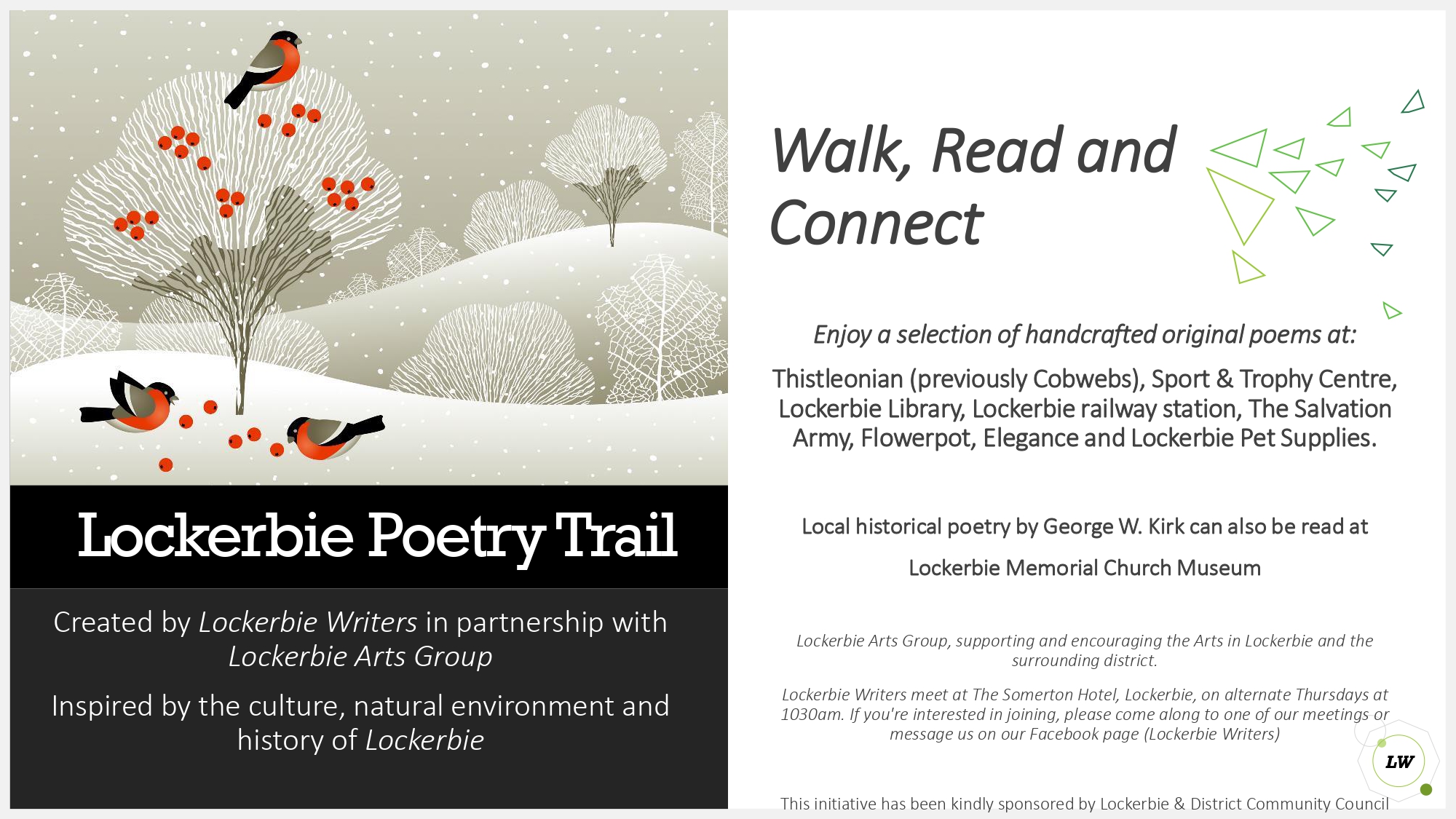 Lend a hand Lockerbie | Over the past year, Lockerbie Writers have been ...