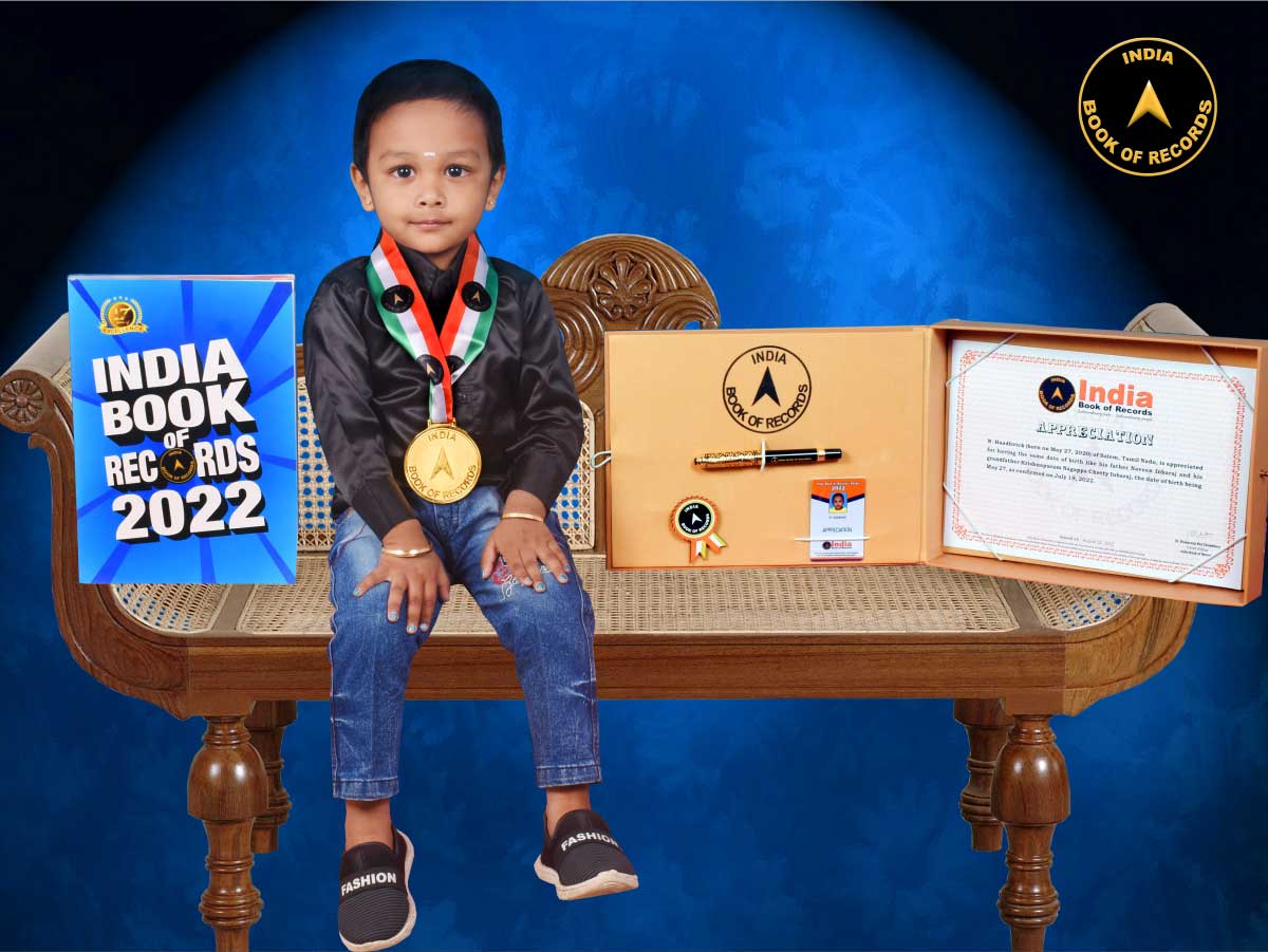India Book of Records - N. Haadhvick - Appreciation N. Haadhvick of # ...