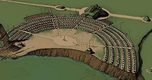Ancient Library - The Poverty Point site contains earthen...