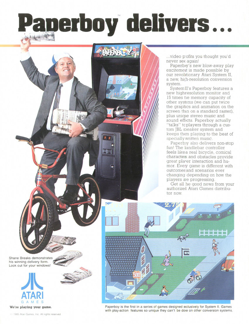 What are your memories of playing Paperboy?