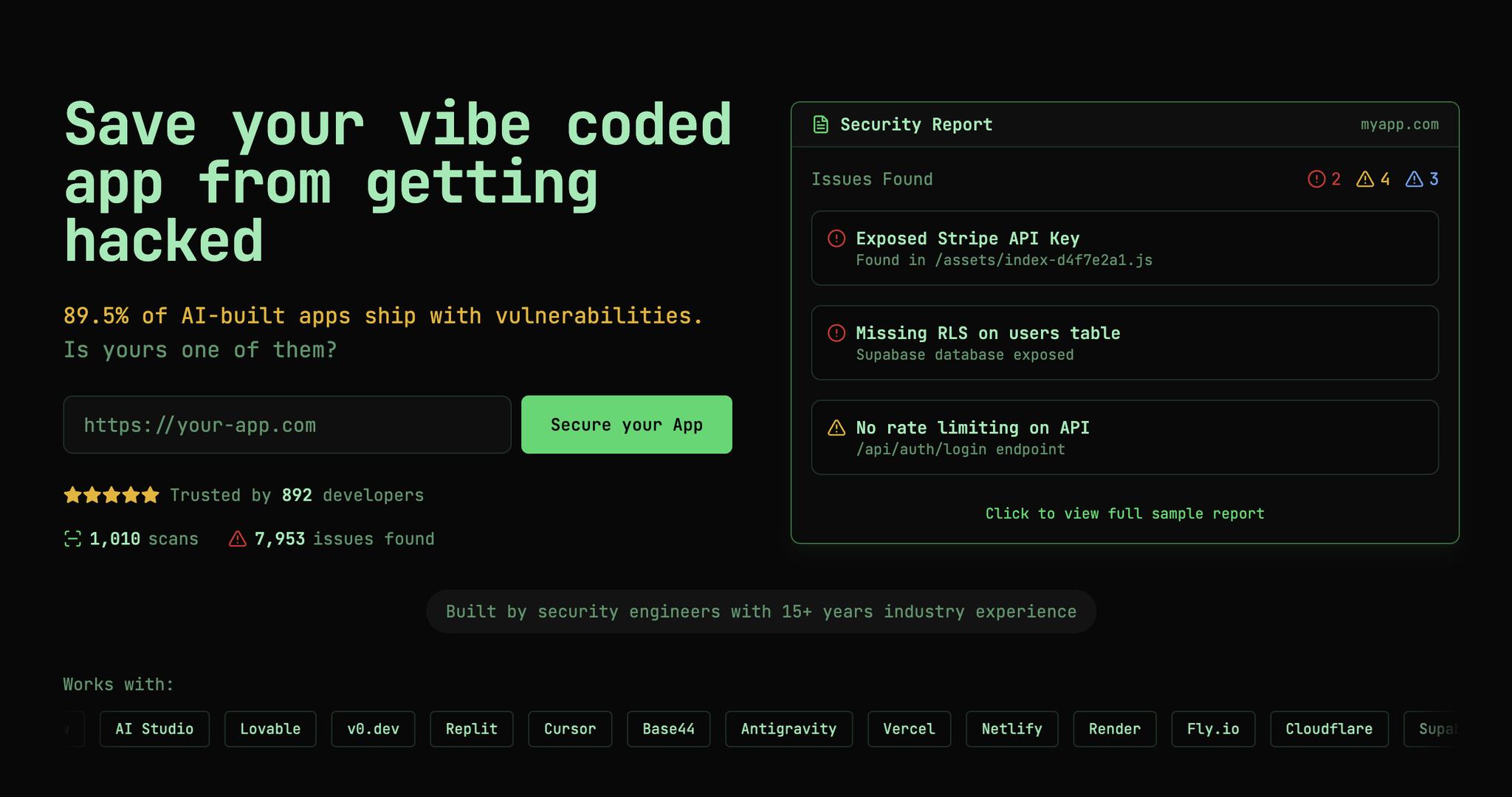 Vibe Coding | I've scanned over 1000 vibe coded apps for security ...
