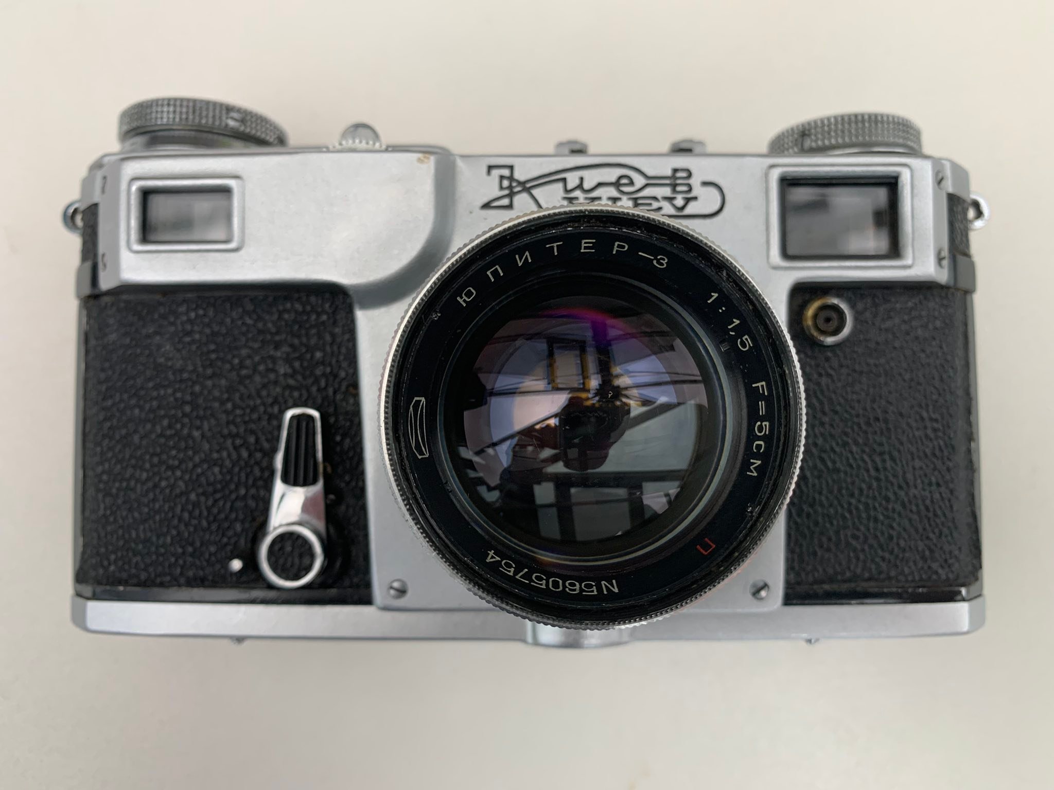 Kiev with a Jupiter-8M (2/53). Also with a Jupiter-3 (1.5/50), and