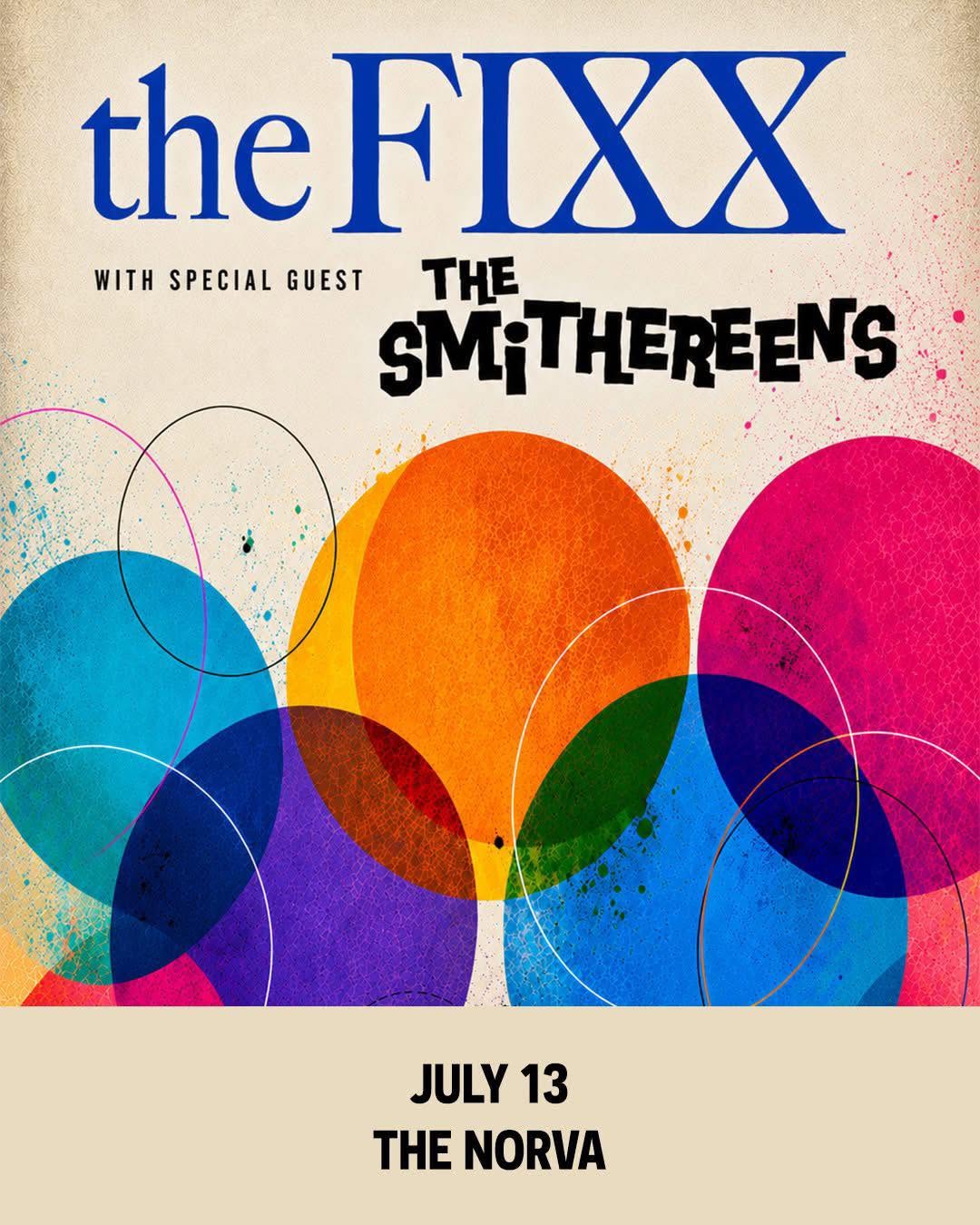 The Fixx and The Smithereens at The National on July 15