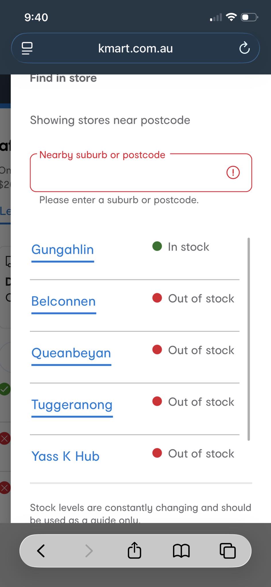 Kmart Buzz | Gungahlin Kmart (ACT) has Lambys in stock for click and ...