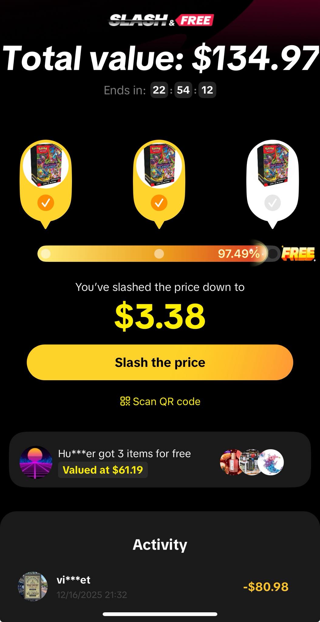 Tik Tok Slash and free. Open my TT with my link and comment yours
