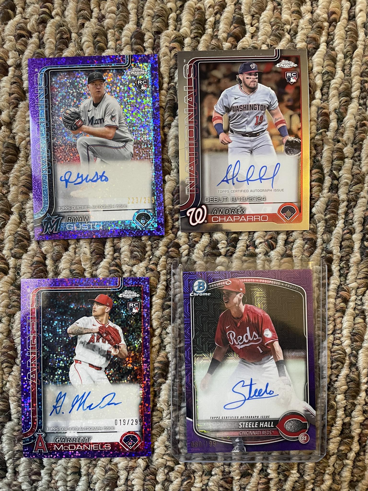 Some Friday nonsense for you… Trey White Auto pulled from a Bowman 