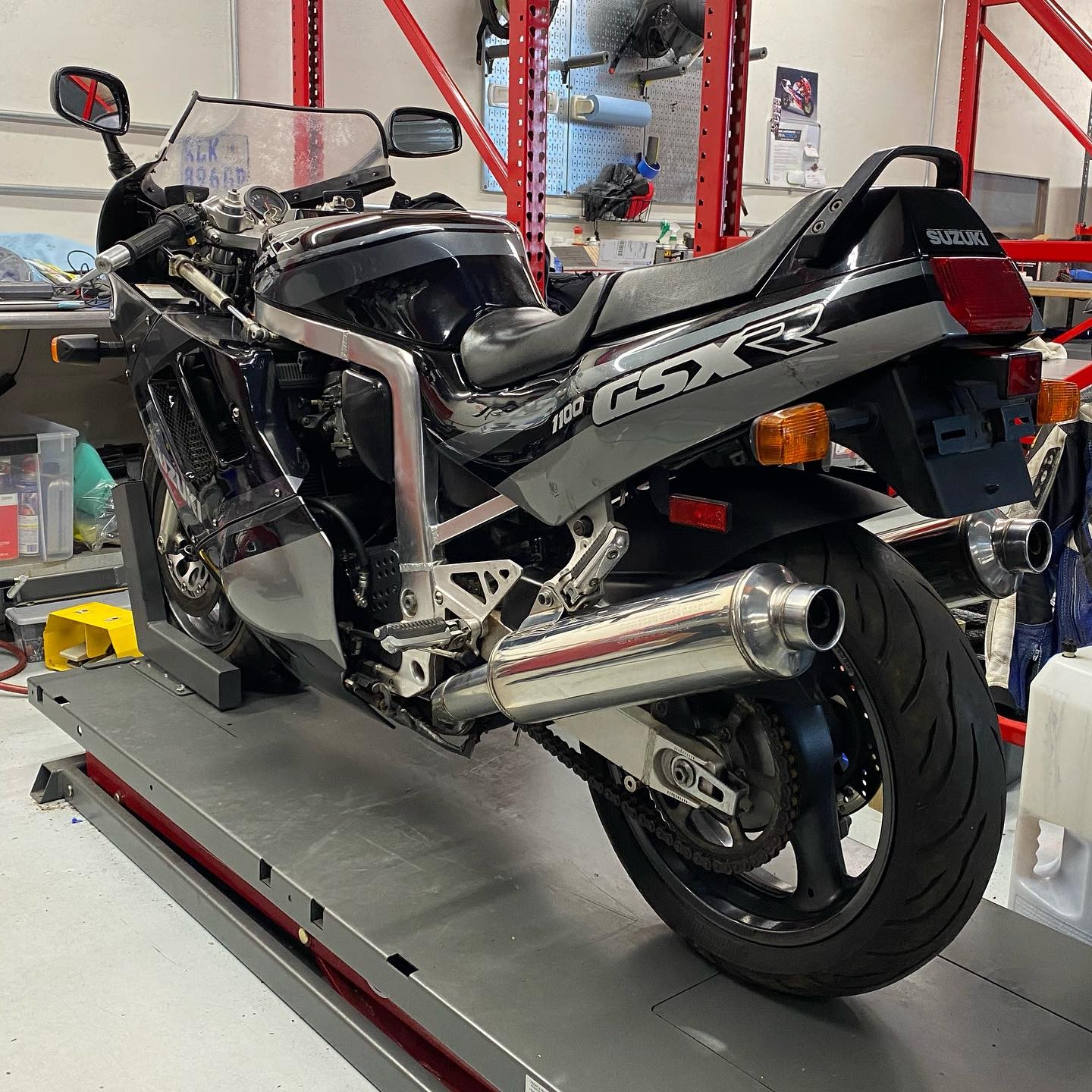 Steve is deep into this GSXR1100 that was sent to us for the