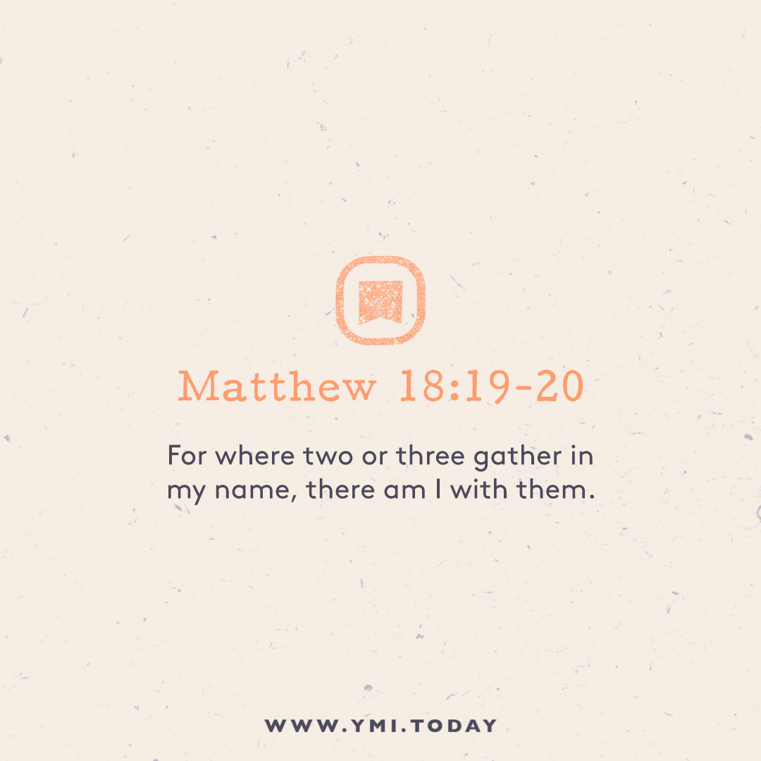 YMI - 👁 Let's have a look at the verse. Matthew 18:19-20: 