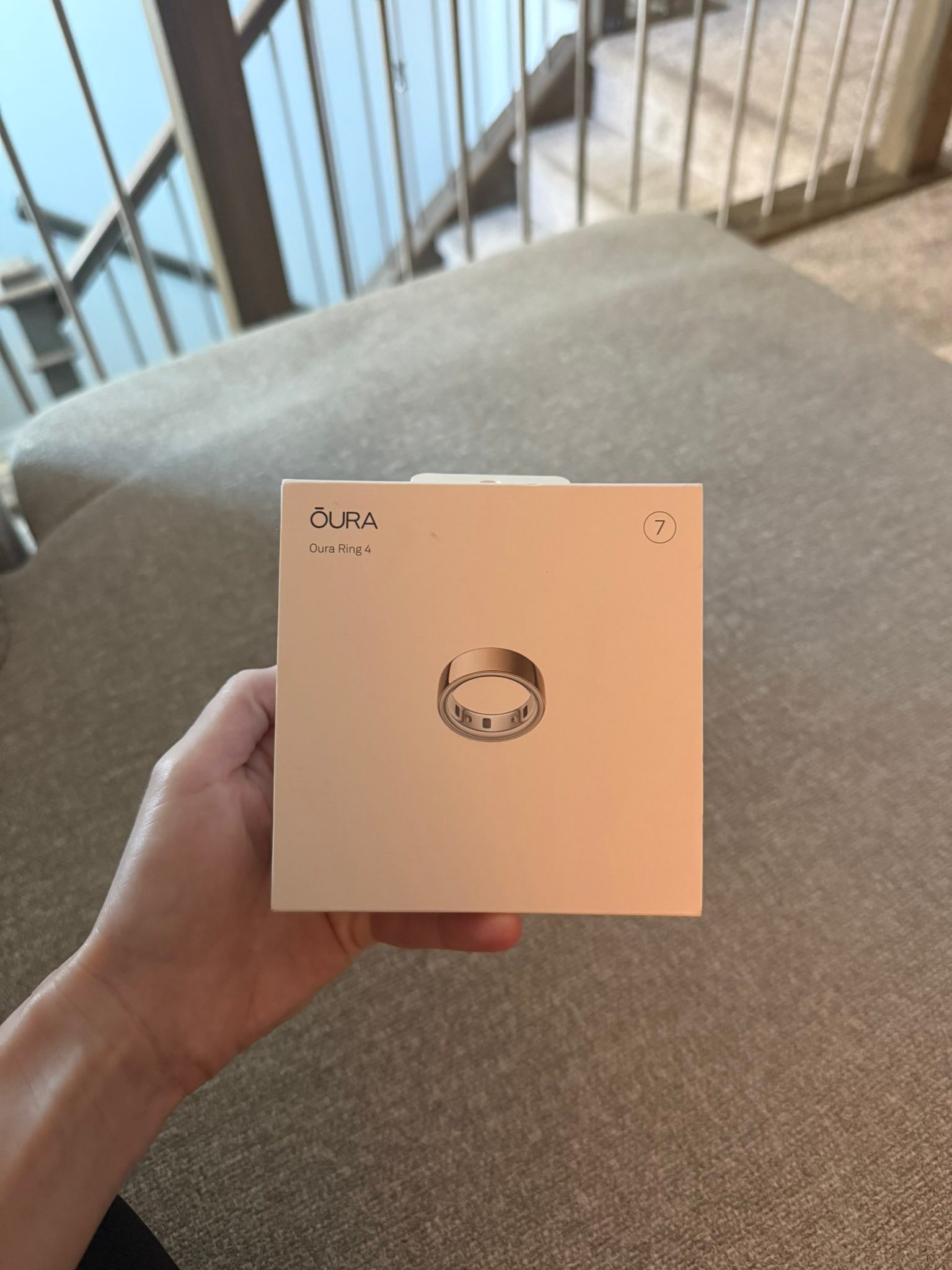 Rose gold Oura Ring size 7 for sale