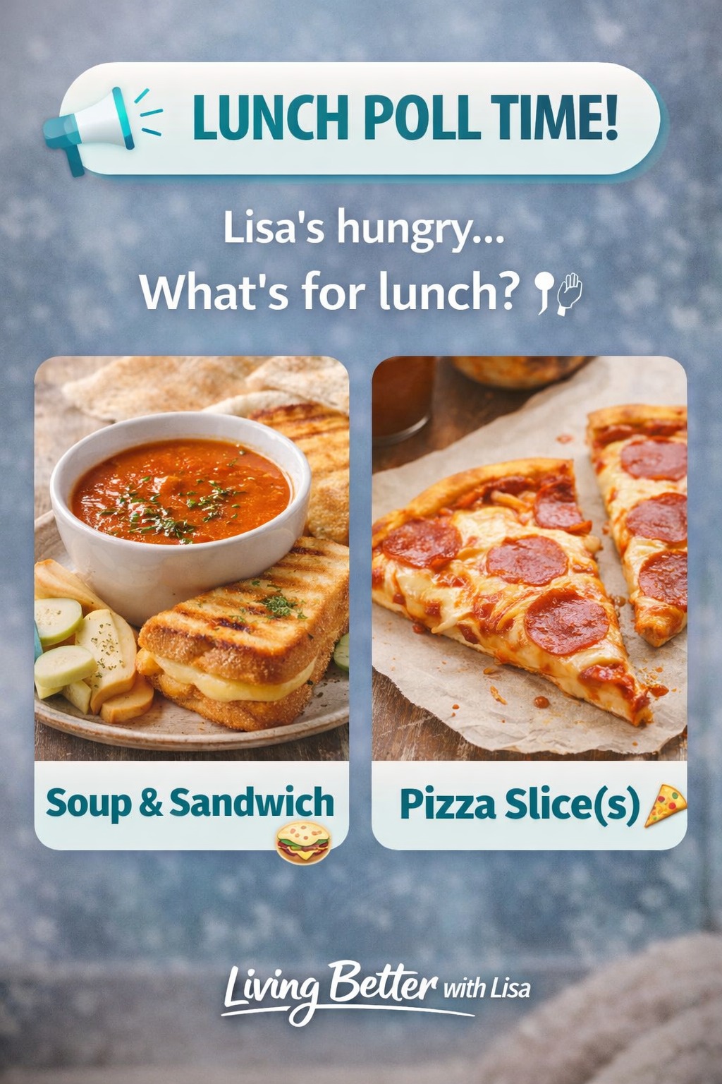 Lisa McCool - What is your preference for lunch today? | Facebook