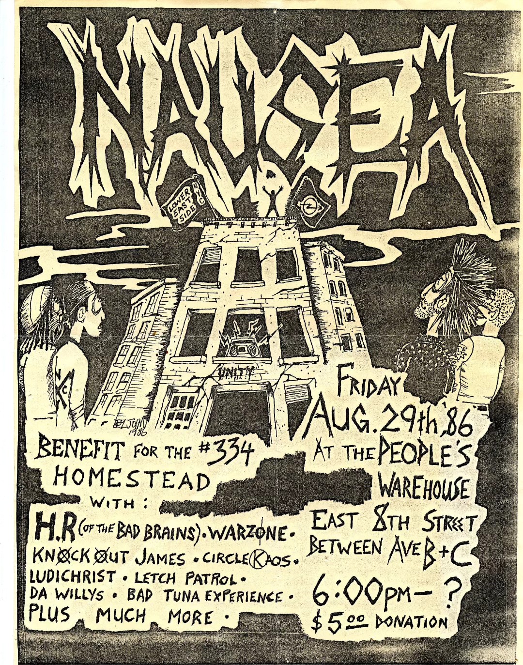 Day #100!!!! The “NYHC flyer a day project.
