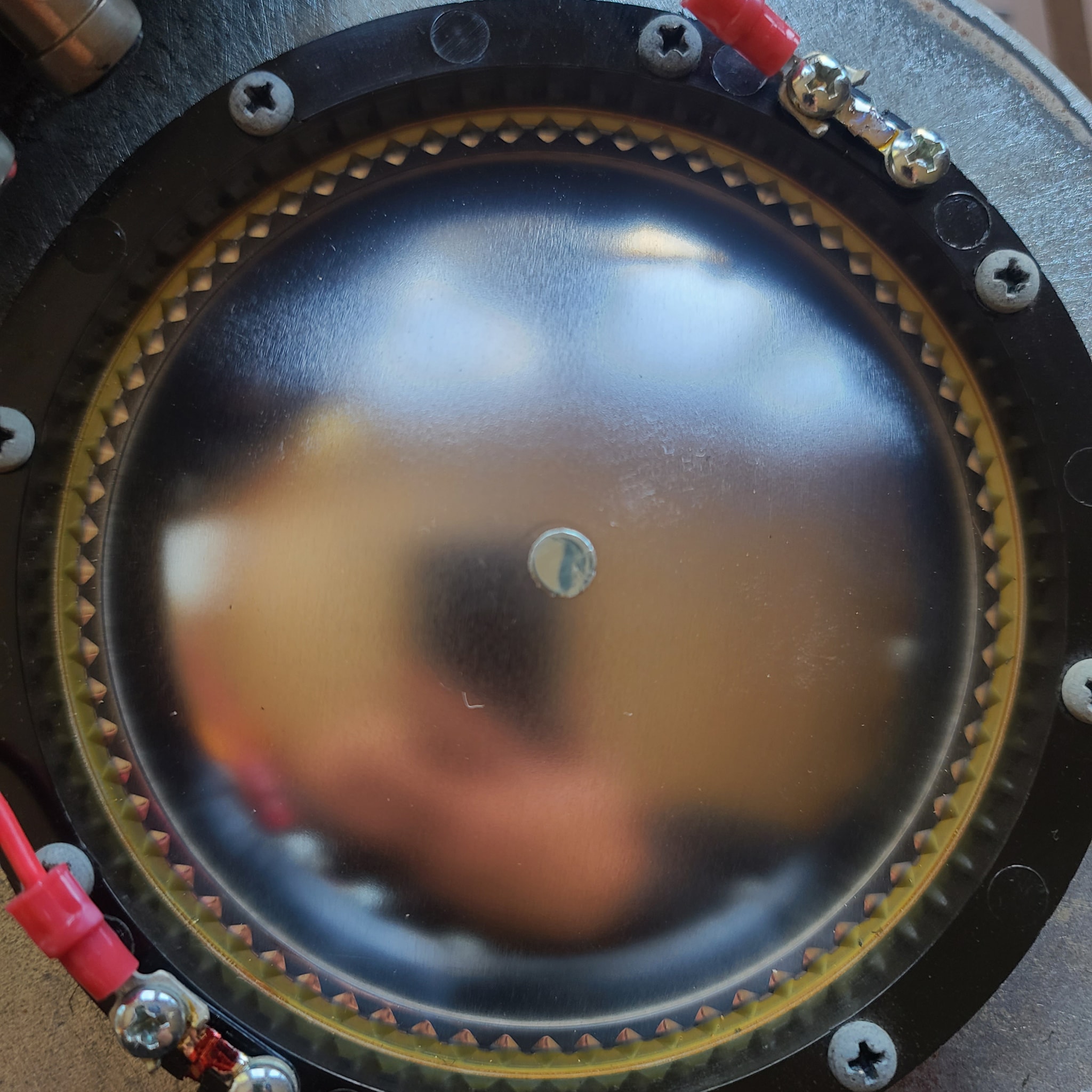 This diaphragm is from a JBL 2441. Is it titanium? Or aluminum?