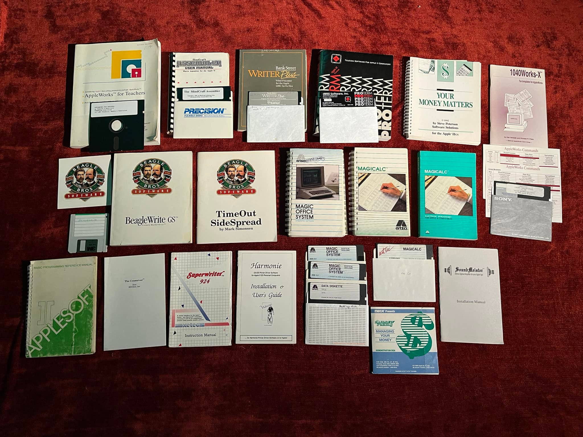 Apple II and IIGS books, manuals, and software for sale