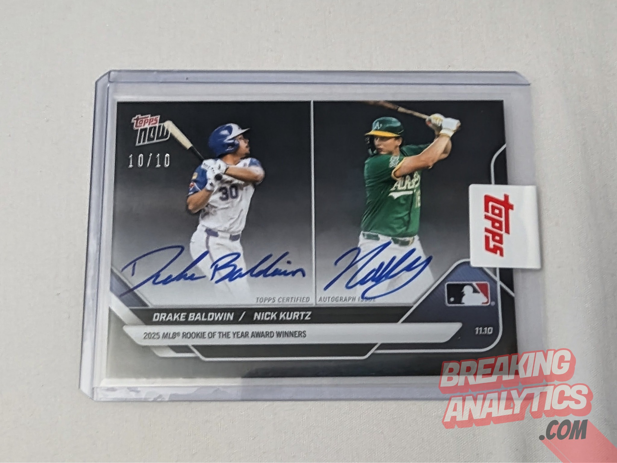 Nick kurtz rookie auto redemption card