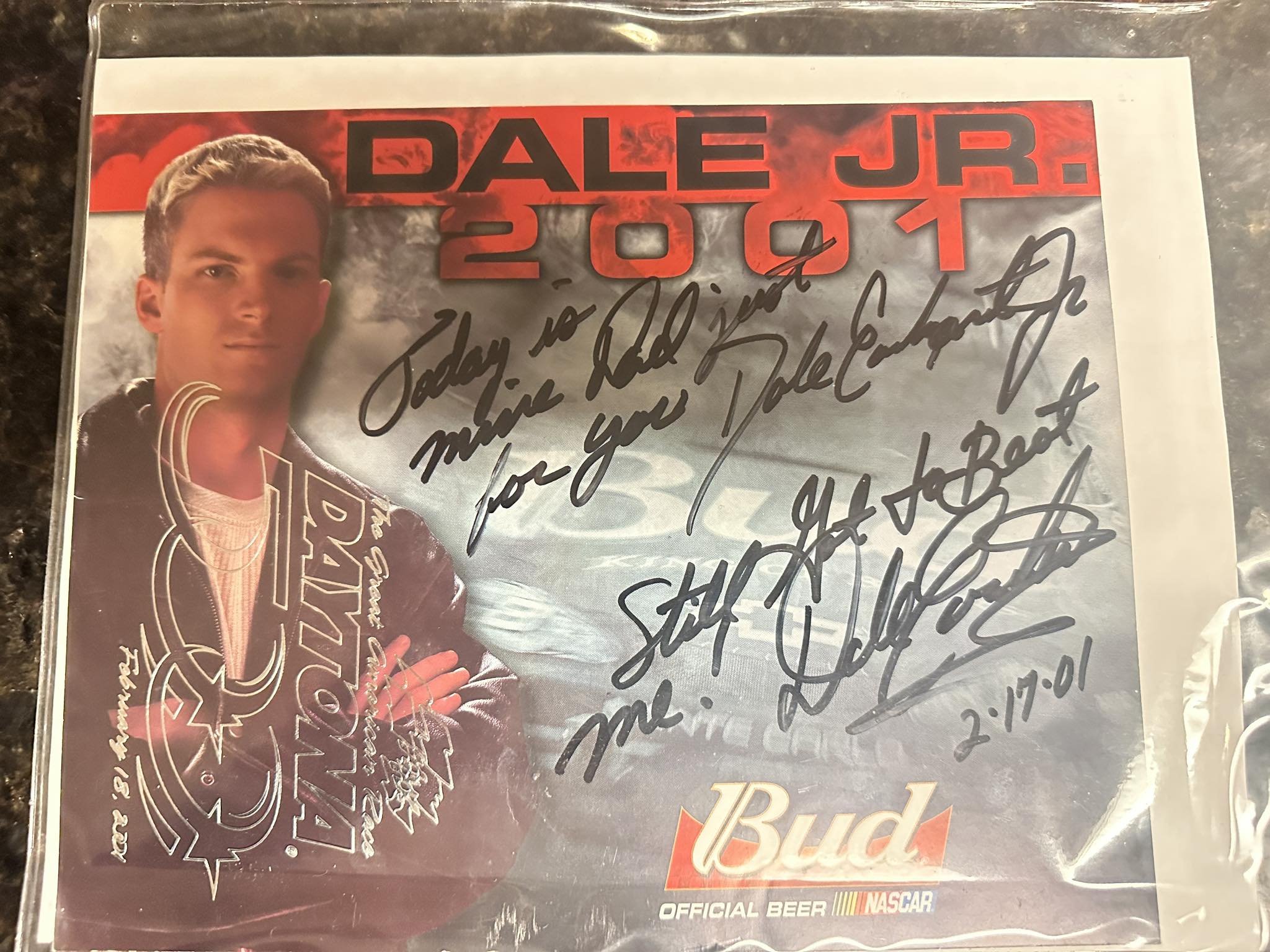 In search of: an AUTOGRAPHED 2001 release of Dale Jr's 1994 Mom 'N