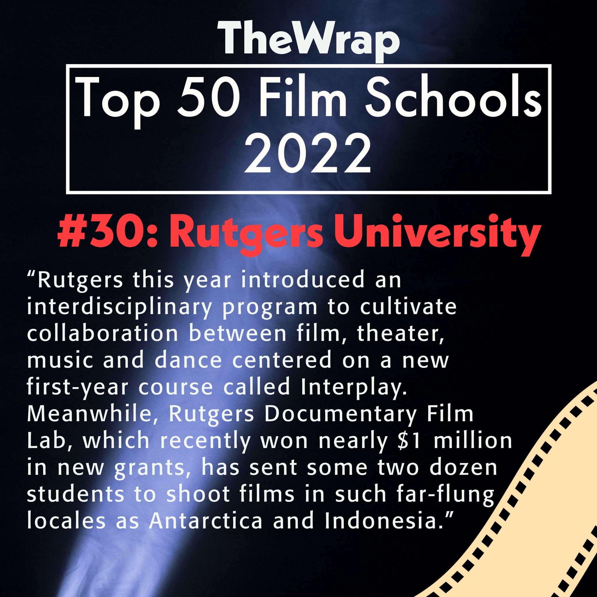 Mason Gross School of the Arts - The Rutgers Filmmaking Center is ...