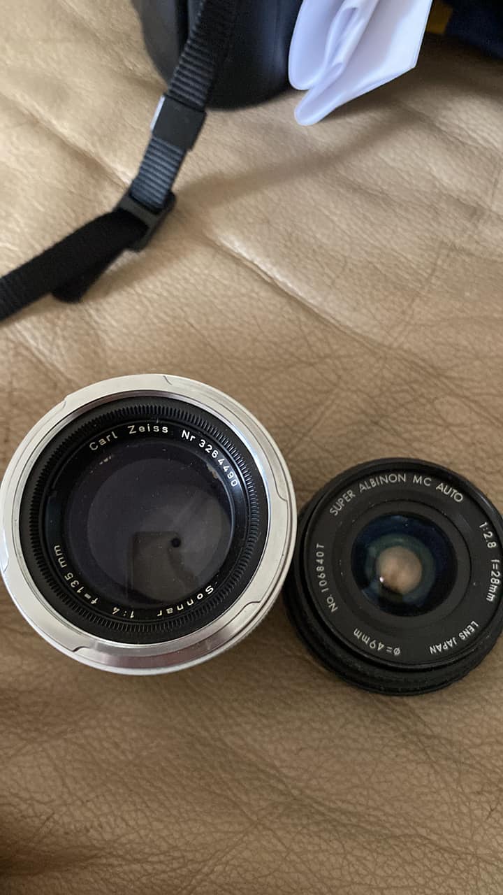 Canon FD 85ミリ　f 1.2L What cameras fit Carl Zeiss and Super Albinon lenses?