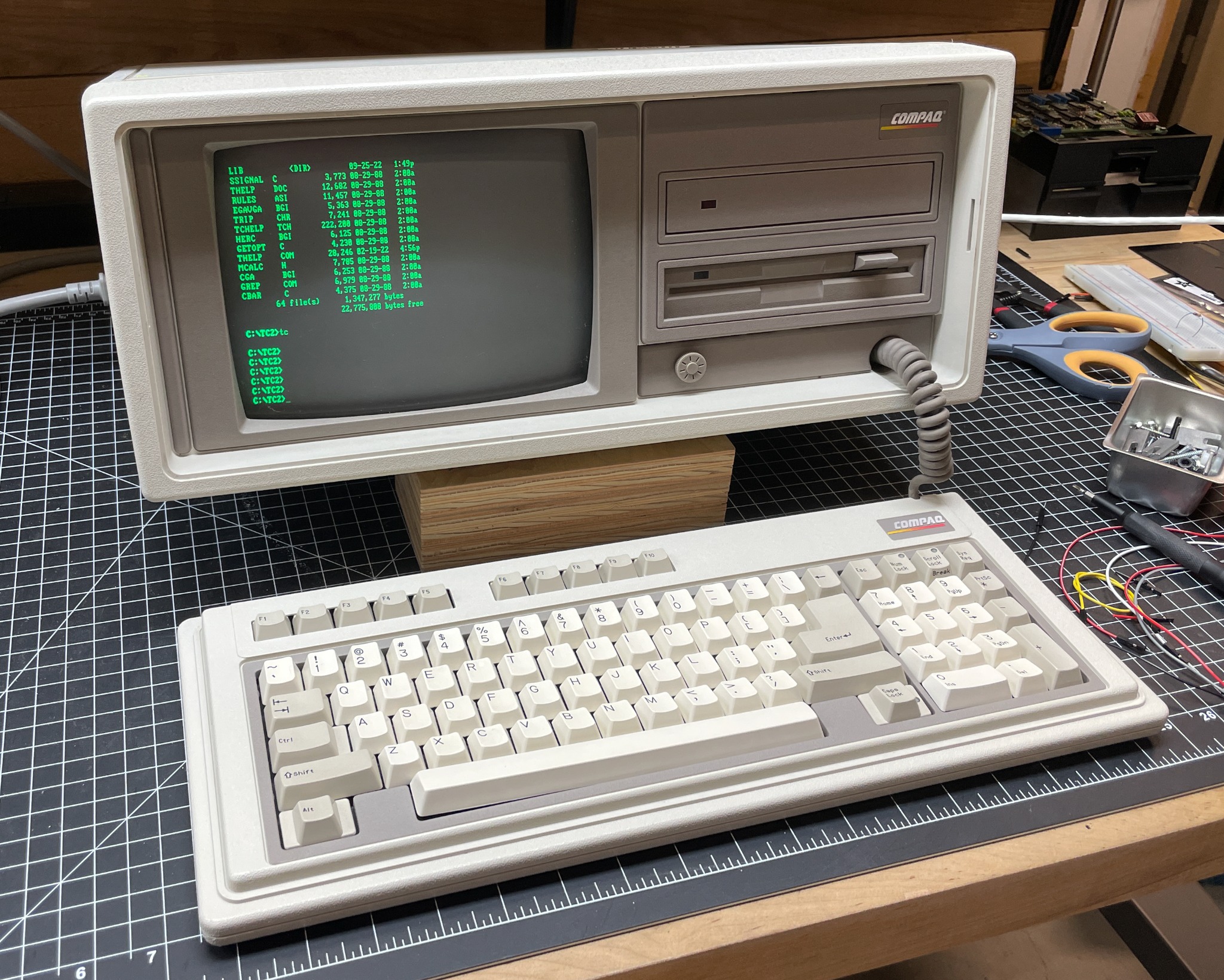 Compaq portable keyboard restoration with space bar issue