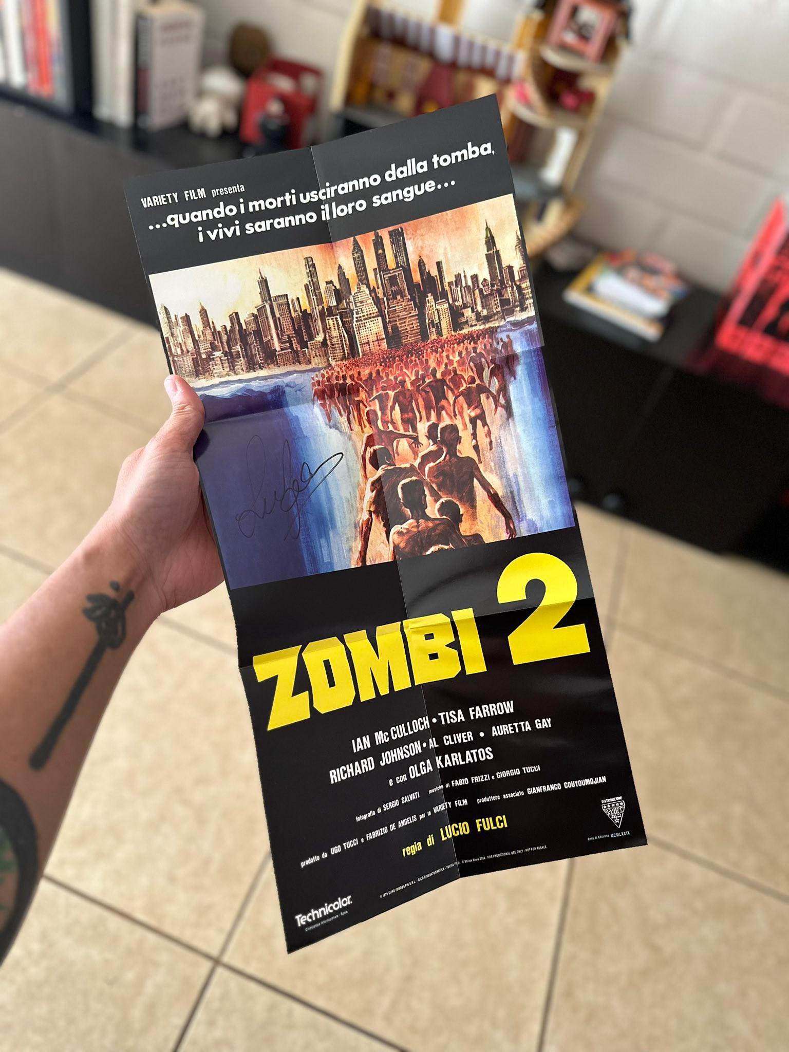 Zombi 2 25th anniversary edition with signed poster