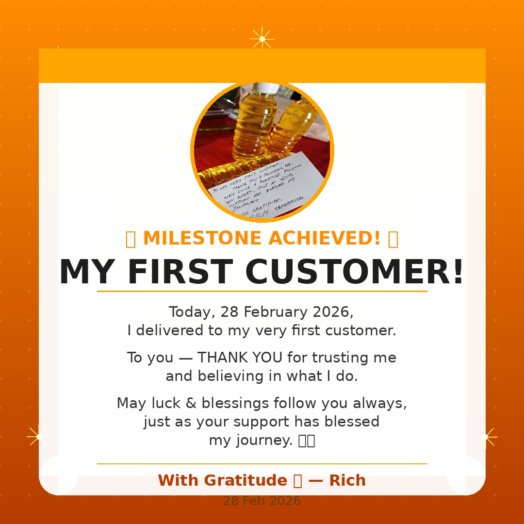 🎉 MY FIRST CUSTOMER — 28... - Richmond Rommel Cueto Mercado | Facebook