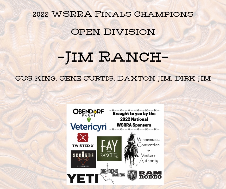 2022... - WSRRA - Western States Ranch Rodeo Association | Facebook