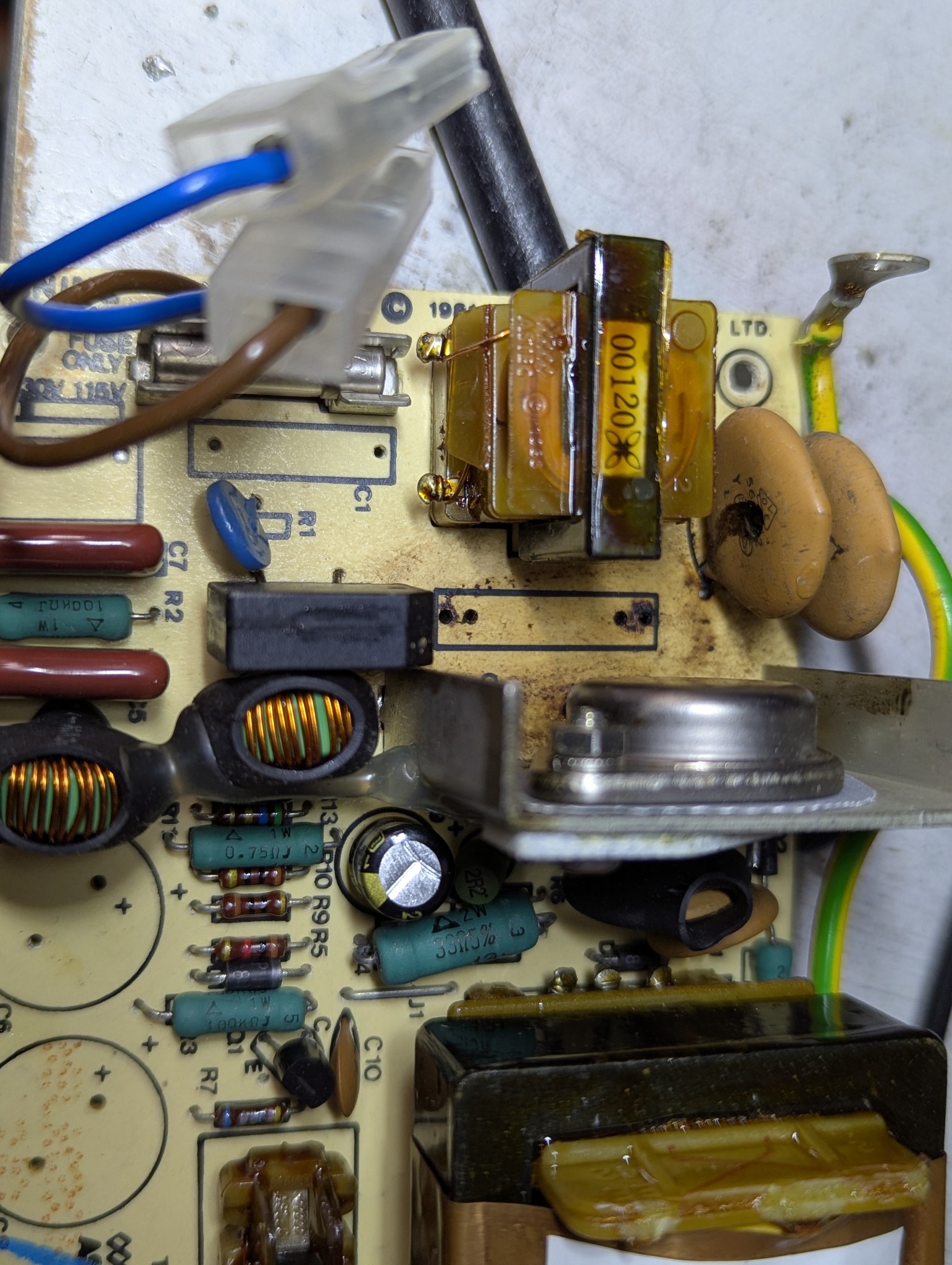 Joys of BBC Micro Astec power supplies and RIFA explosions