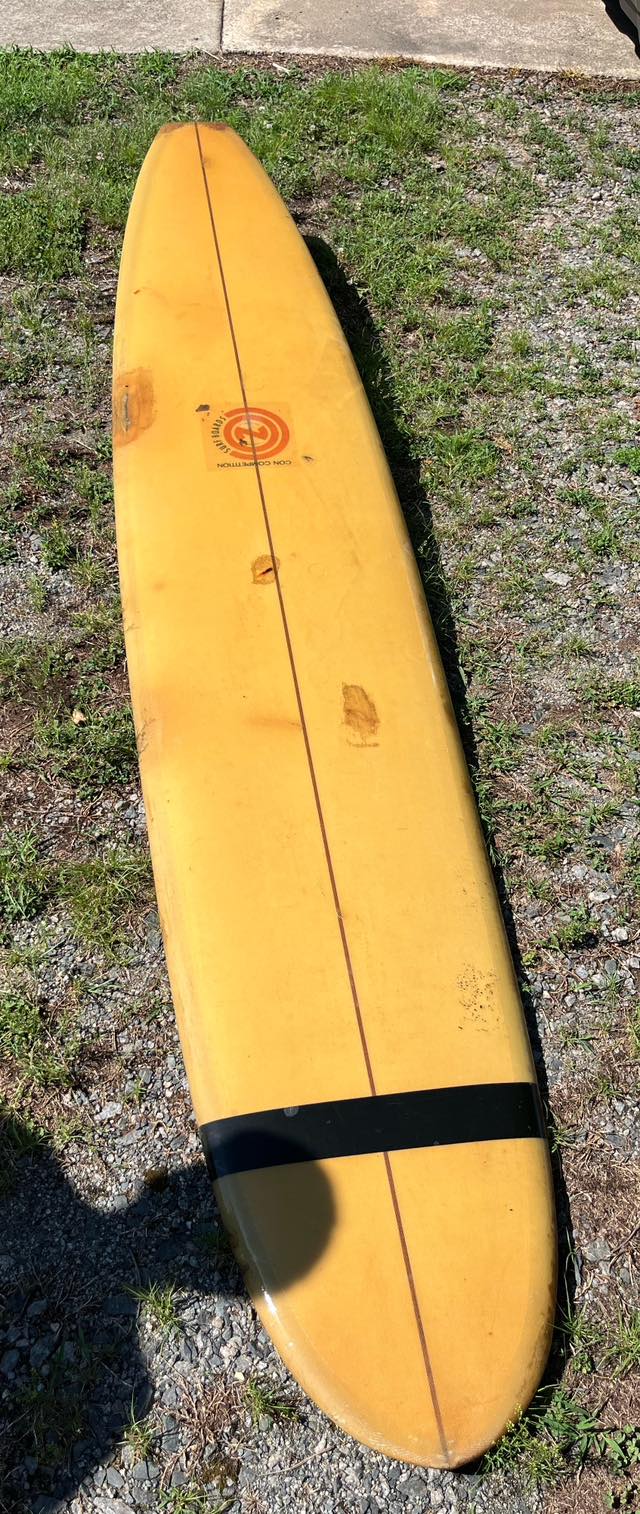 On the right is a restored Hobie Corky Carroll Mini Model from