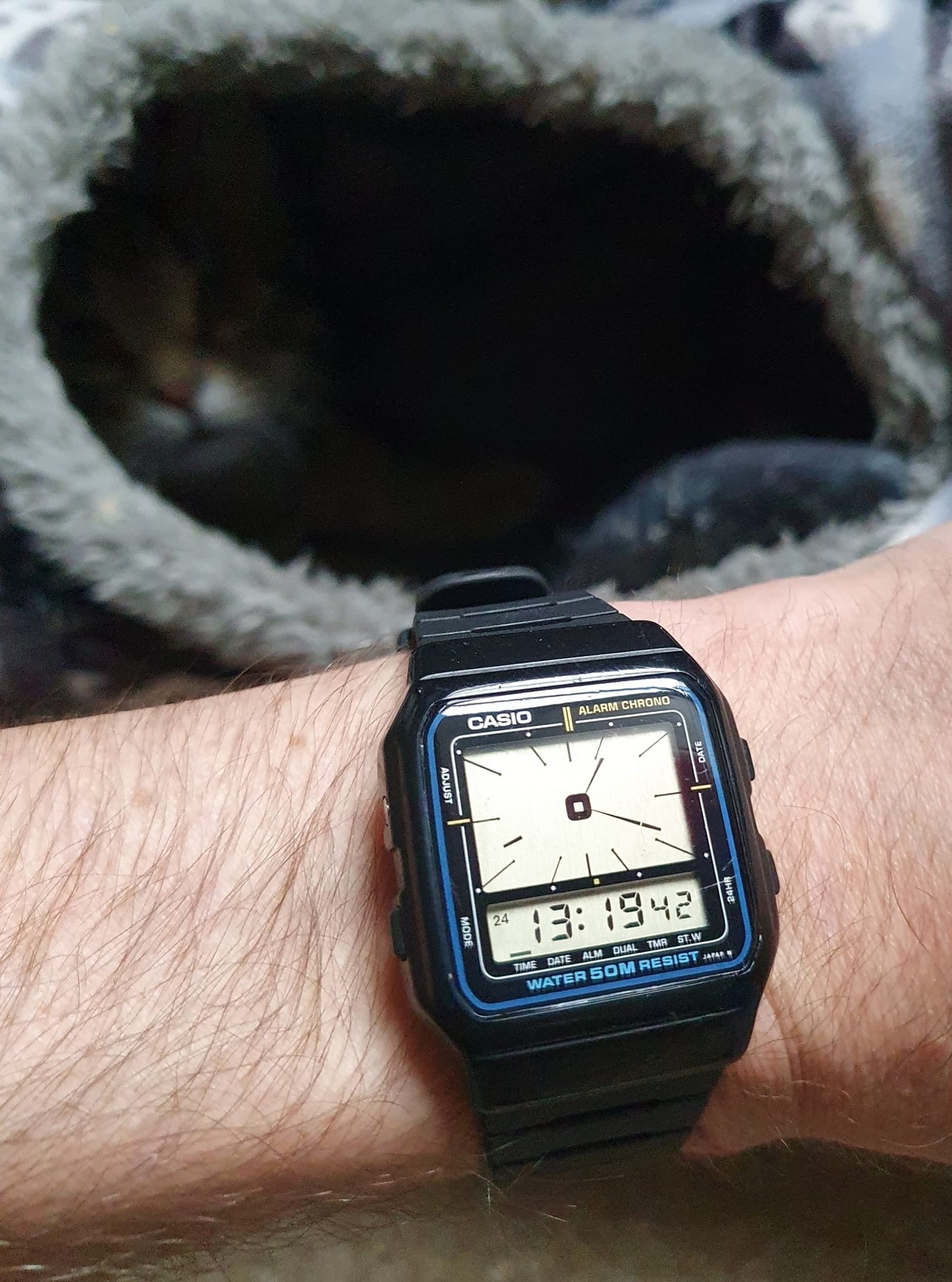 My 1985 Casio AE-11W watch