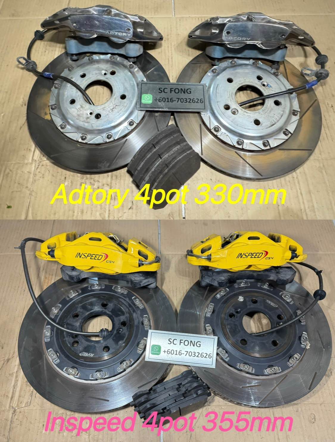 ADTORY & INSPEED 4pot for sales. Cash & Carry Plug n play Honda FC