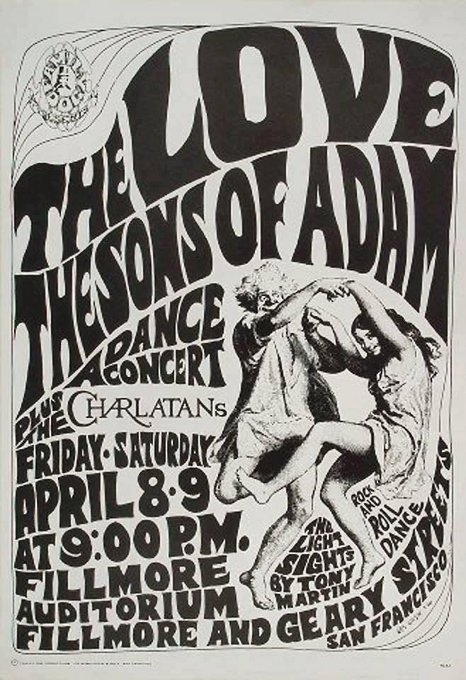 Family dog poster art in 1966 concert | San Francisco, CA