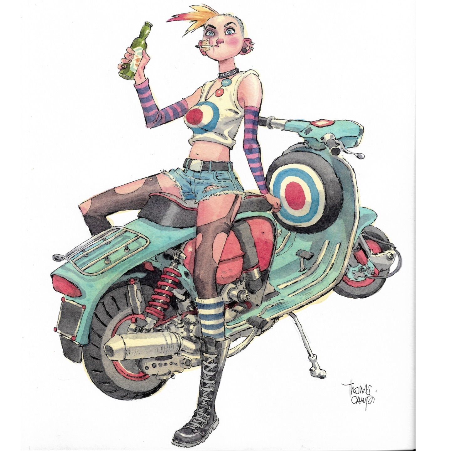 An oldie that I found on my drive. It's The scan of a Tank girl